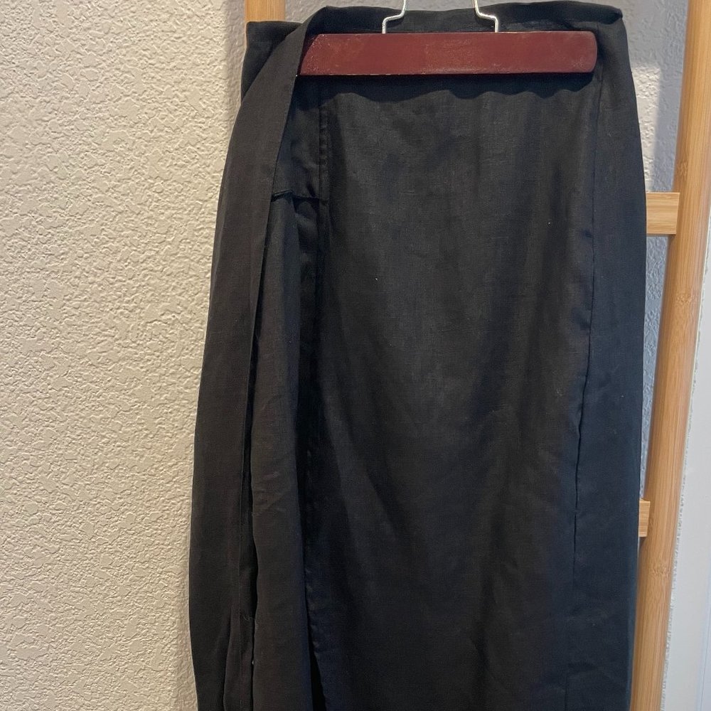 The POSSE Linen Wrap Skirt - M (Never Worn)